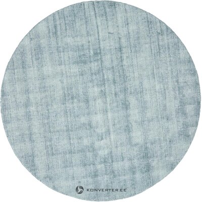 Blue hand-woven viscose carpet (jane) ø 200 cm