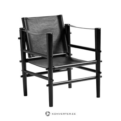 Melns dizaina krēsls noble (cinas)