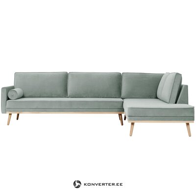 Žalia pilka aksominė sofa (šventoji)