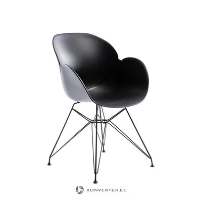 Черный дизайнерский стул с малагой (милано)