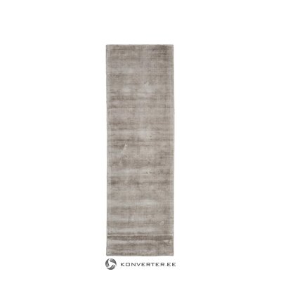 Brown narrow viscose carpet (jane) 80x250