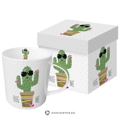 Coffee cup hug me cactus (ppd design)