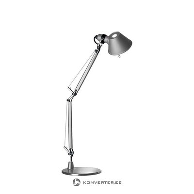 Настольная лампа серебряного дизайна tolomeo (artemide)