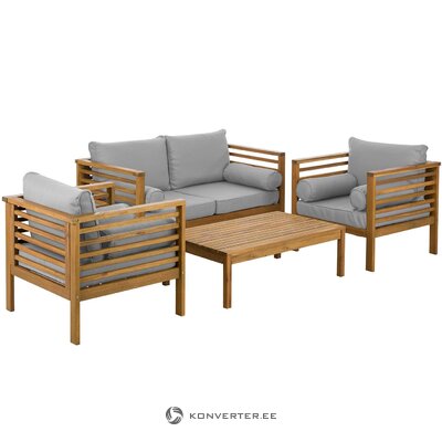 Solid wood garden armchair (bo)