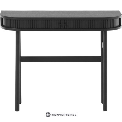 Black design console table (calary) with a cosmetic flaw