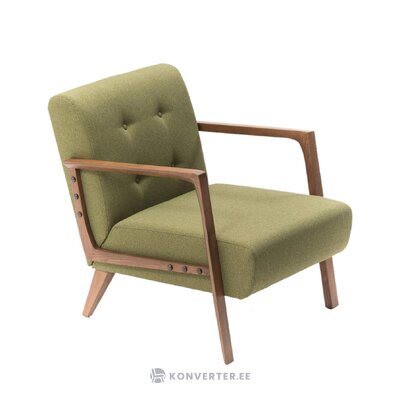 Изогнутое кресло зеленого цвета (асир) не повреждено