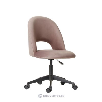 Smėlio spalvos aksominė biuro kėdė (rachel) nepažeista