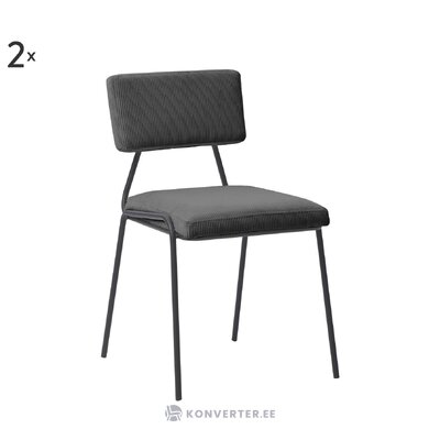 Dark gray chair (mat) intact