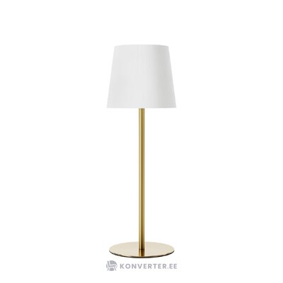 Baltā zelta galda lampa (fausta) neskarta