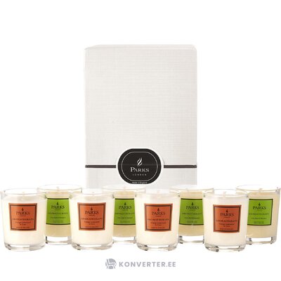 Aromatherapy scented candle set 8 pcs (parks london) intact