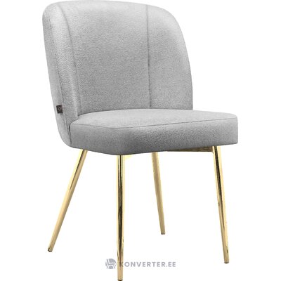 White and gold dining chair (felicity) intact