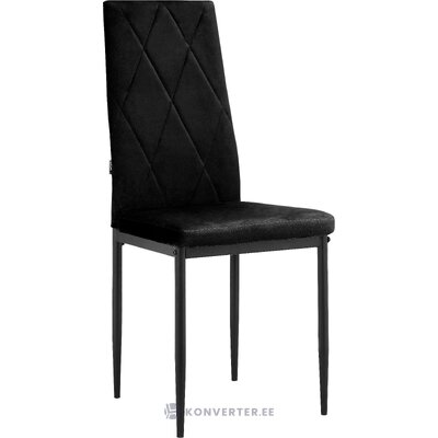 Melns ēdamistabas krēsls (zachary) neskarts