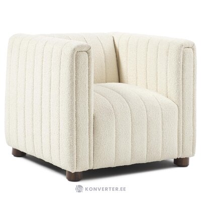 Beige design armchair (antonio) intact