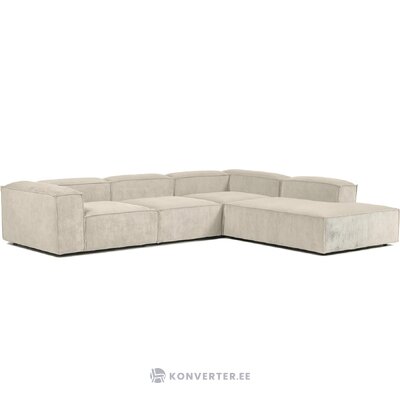 Didelė pilka modulinė kampinė sofa (Lennon) nepažeista