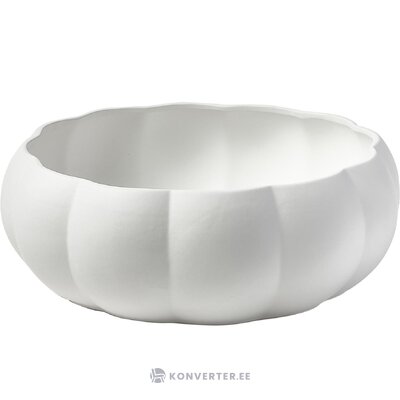 White decorative bowl (valerian) intact