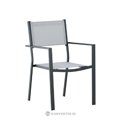Juoda ir pilka sodo kėdė copacabana (įmonės dizainas) nepažeista