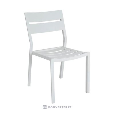 Balts dārza krēsls delia (brafab) neskarts