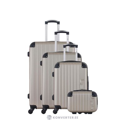 Gray suitcase set 4-piece hambourg (brand development) intact