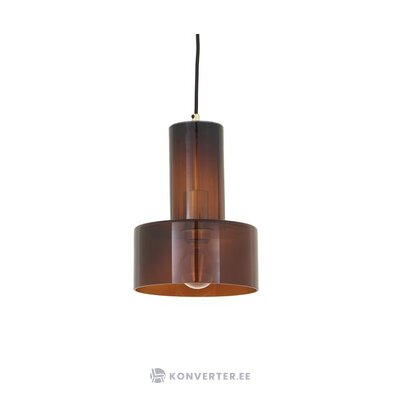 Brown glass pendant light flowy (hübsch) intact