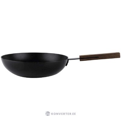 Черная сковорода для вок (knindustrie &amp; schoenhuber franchi) неповрежденная