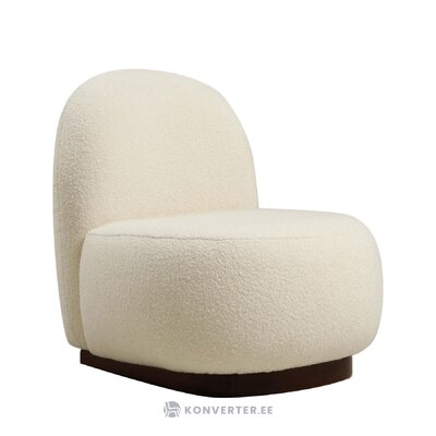 Cream design armchair tin (asir) intact