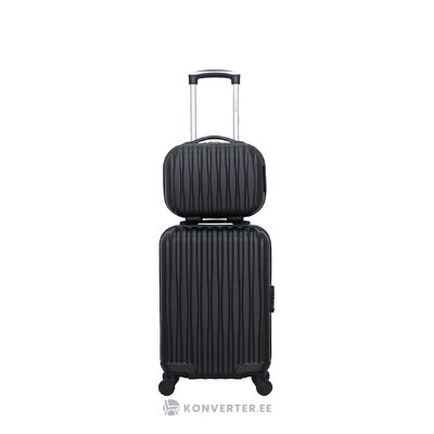 Black travel suitcase set 2-part volga (brand development) intact