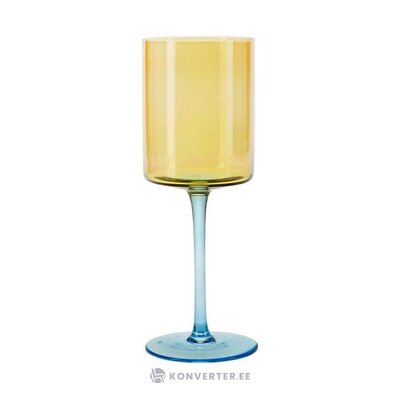 Dzeltenā vīna glāžu komplekts 2 gab lilly (bahne) neskarts