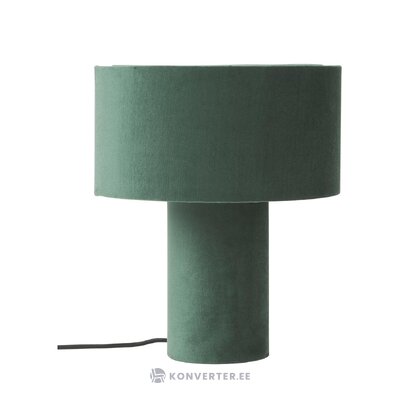Zaļa samta galda lampa (frida) neskarta