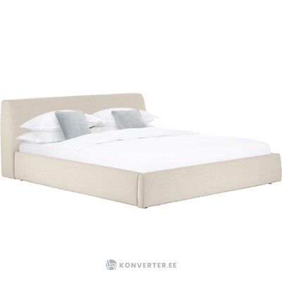 Beige bed with storage (cloud) 160x200 intact