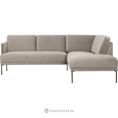 Pilka kampinė sofa (fluente) nepažeista