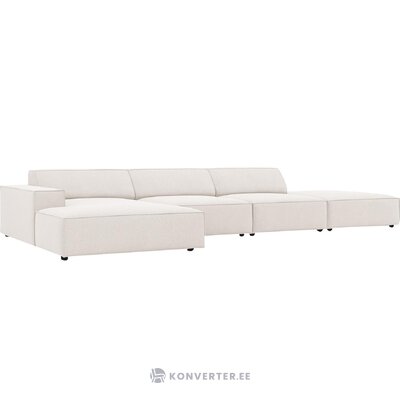 Didelė balta kampinė sofa jodie (besolux) nepažeista