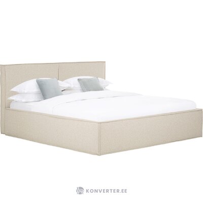 Smėlio spalvos lova (svajonė) 200x200 nepažeista