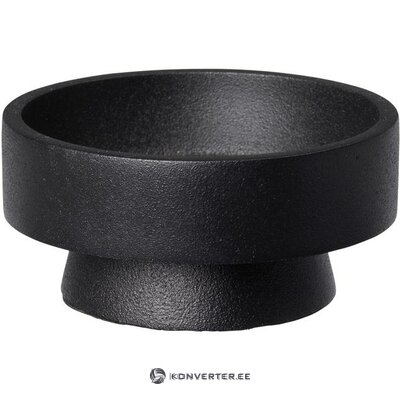 Black candle holder anchor (broste copenhagen) with beauty flaw
