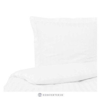 Белый хлопковый комплект постельного белья из 2-х частей linea (damai) в целости и сохранности