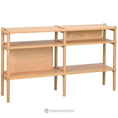 Light brown solid wood design console table holton (rw) 140cm with small cosmetic defects