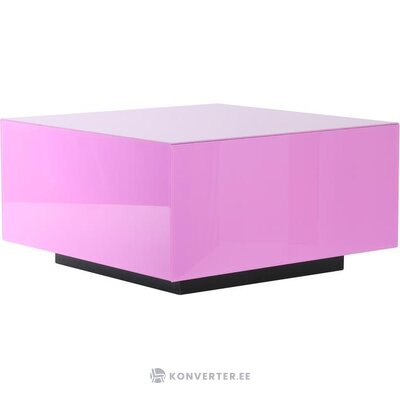 Pink glass design coffee table block (hkliving) intact
