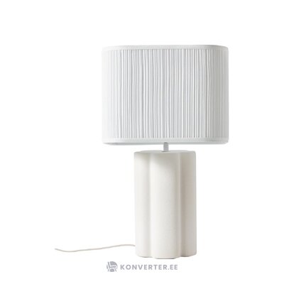 White ceramic table lamp (emersyn) intact