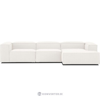Valoisa iso modulaarinen sohva ottomaanilla (Lennon) 327cm ehjä