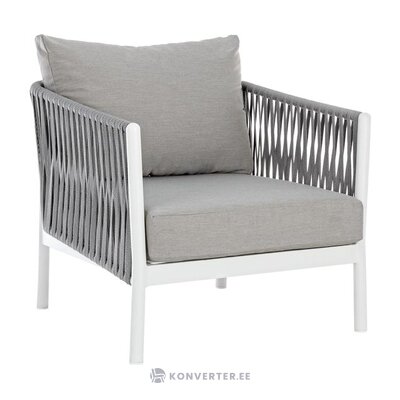 Серо-белое садовое кресло florencia (bizzotto) неповрежденное