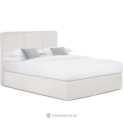 Šviesiai pilka kontinentinė lova (oberonas) 200x200cm nepažeista