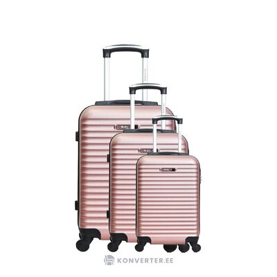 Light purple suitcase set 3-part brazilia (brand development) intact