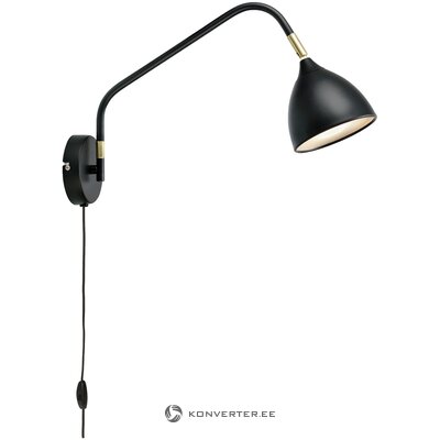 Black wall lamp valencia (markslöjd)