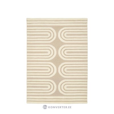 Vaaleanruskea kuviollinen villamatto (arne) 160x230 ehjä