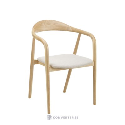 Light brown design chair (angelina) with a beauty flaw