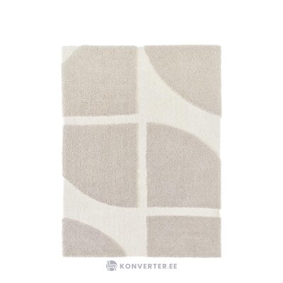 Vaalean harmaa-beige pörröinen matto (jade) 300x400