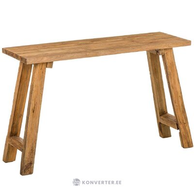 Suprojektuotas vientisas medžio masyvo konsolinis stalas (lawas).
