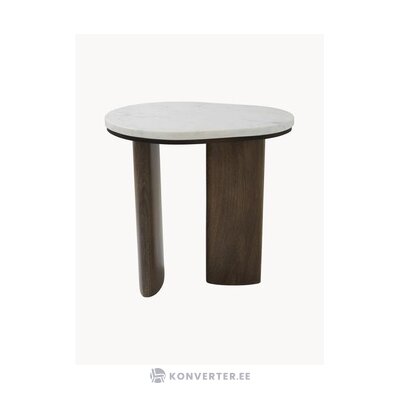 Dizaina marmora kafijas galdiņš vaiano (jotex) neskarts