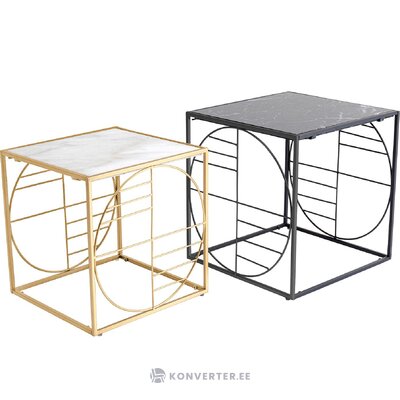 Design coffee table set 2-part techno (rough design) intact