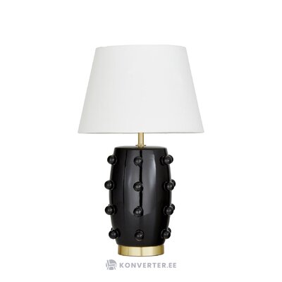Black and white design table lamp (leandra) intact