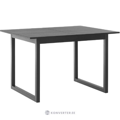 Черный раздвижной обеденный стол (калла) неповрежденный